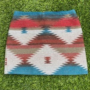 American Eagle Aztec Print Skirt Size 2